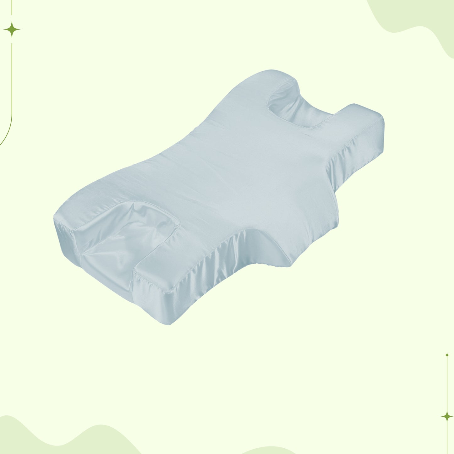 2 in 1 Beauty & Neck Relaxing Pillow with Satin Pillowcase