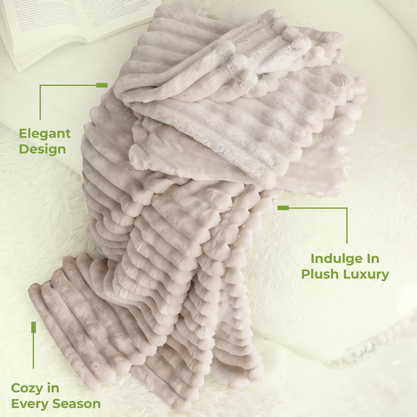 Bedding Fleece Blanket - Fluffy Soft Blanket