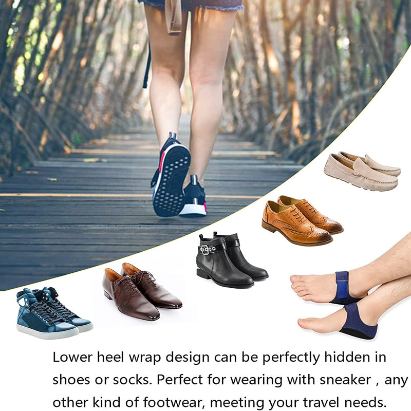 Cushion heel protector wrap - Adjustable Heel Cushions with Breathable Inserts (1 Pair)