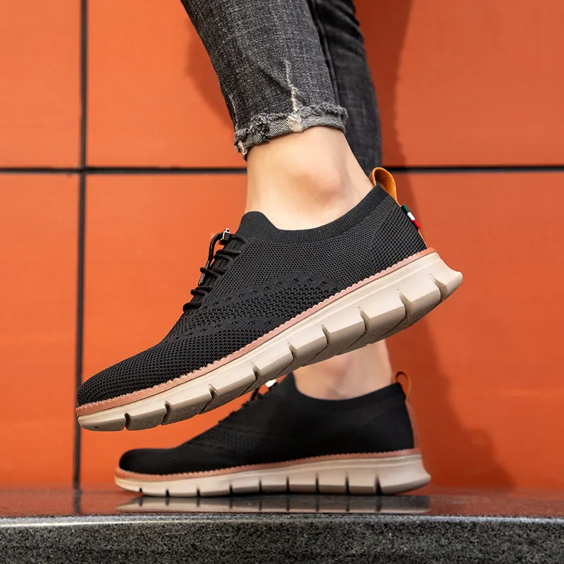 Men's Lightweight Stretch Shoes - Ultra Comfortable with Soft Breathable Soles