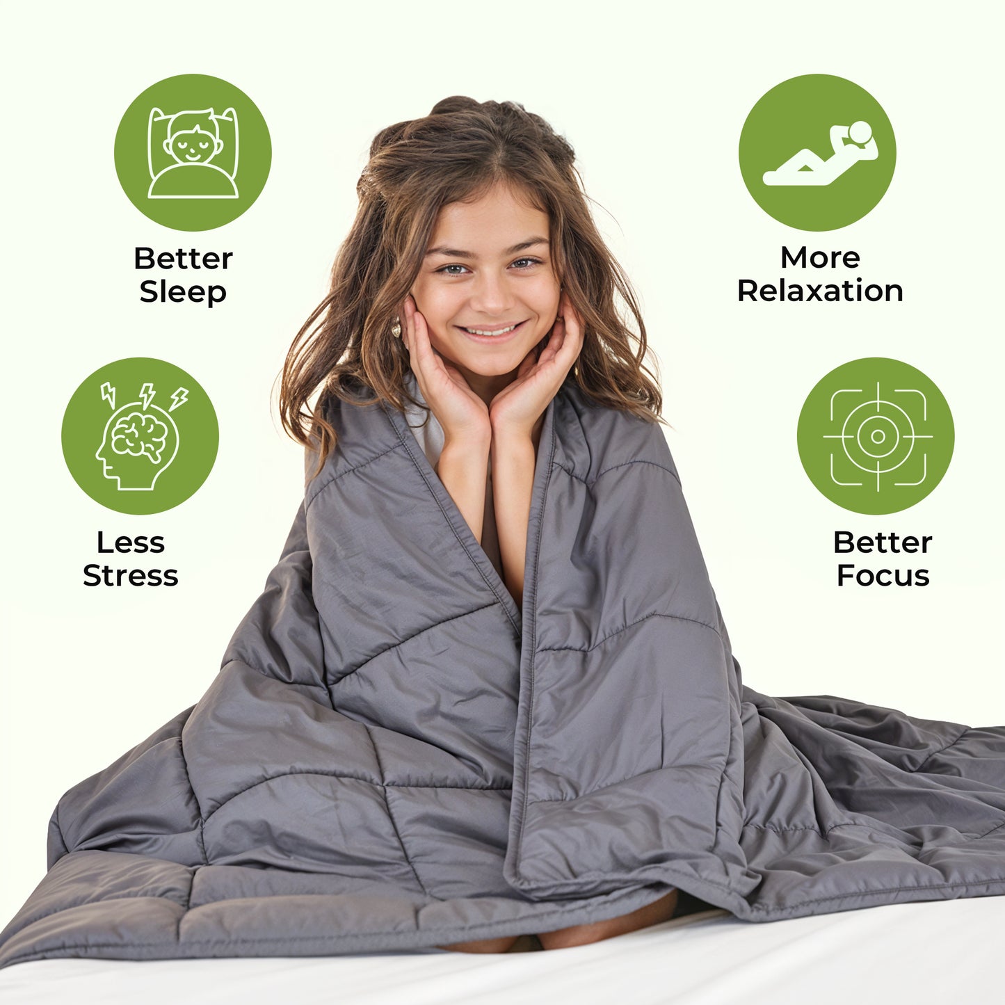 Weighted Blanket - Soft Material for Relaxing Nights