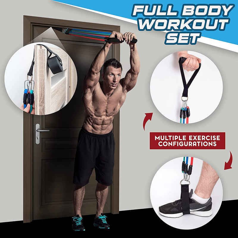 Home Gym Set For All Exercises - Save Time & Money from Going to Gym