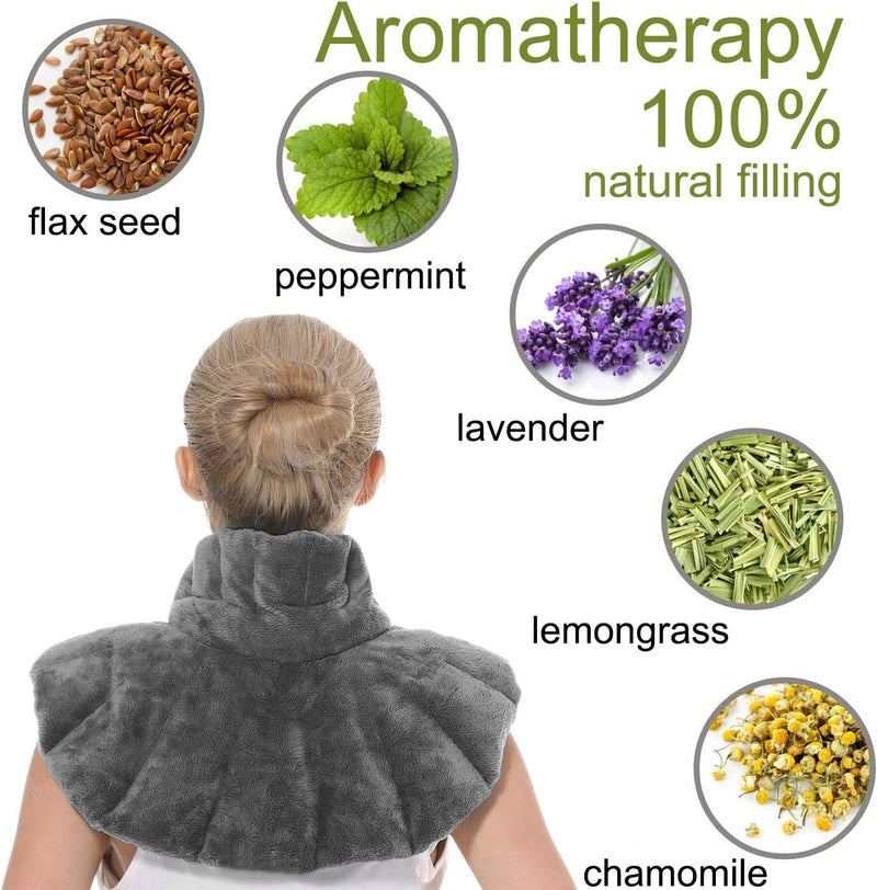 Hot/Cold Weighted Neck & Shoulder Wrap -Soothing  Herbal Aromatherapy at Home