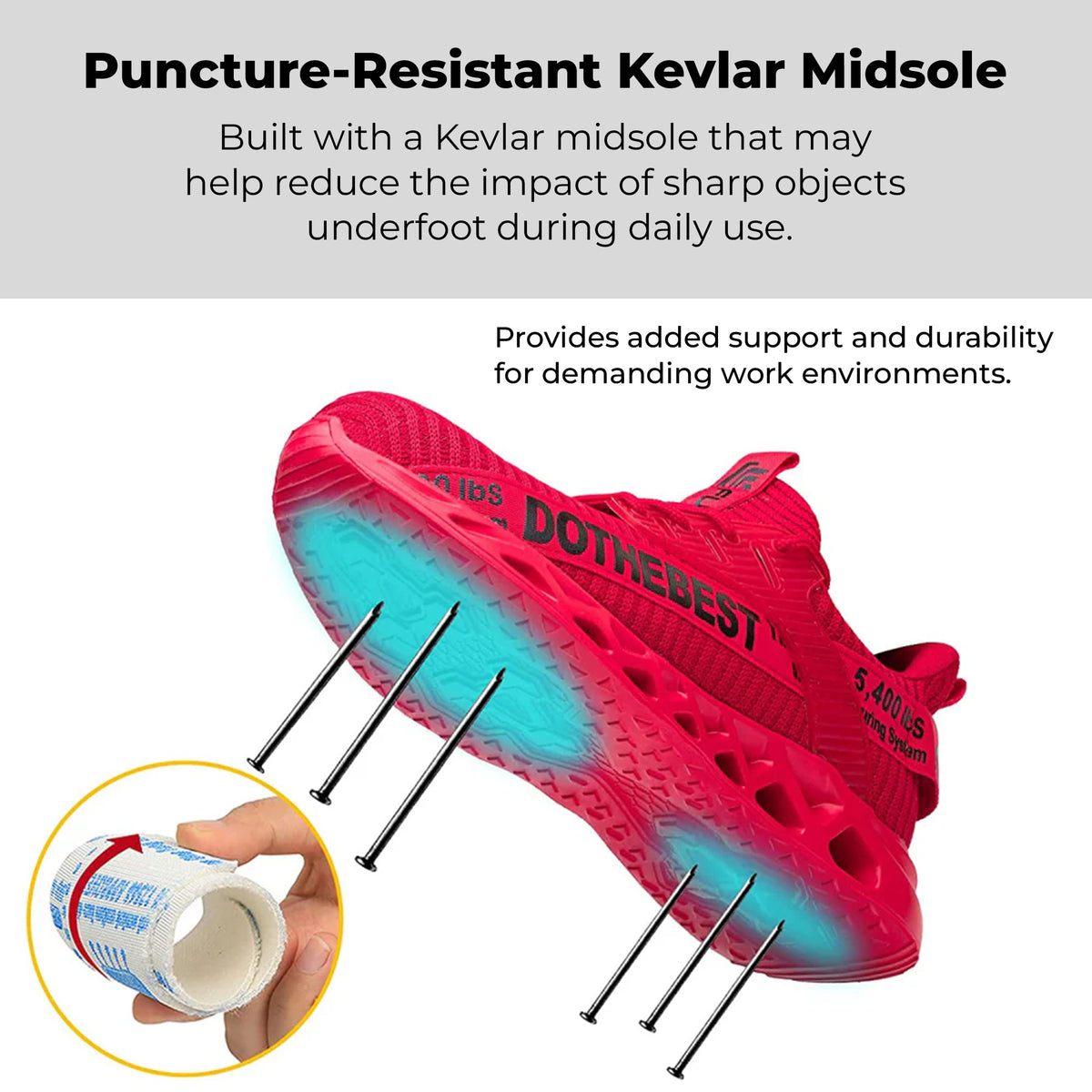 Ultra-Light Breathable Steel Toe Shoes