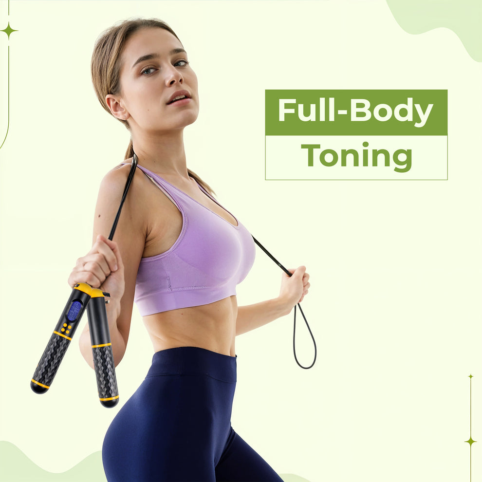 Jump Shape Rope | Digital Counter, Adjustable Length & Vibration ...