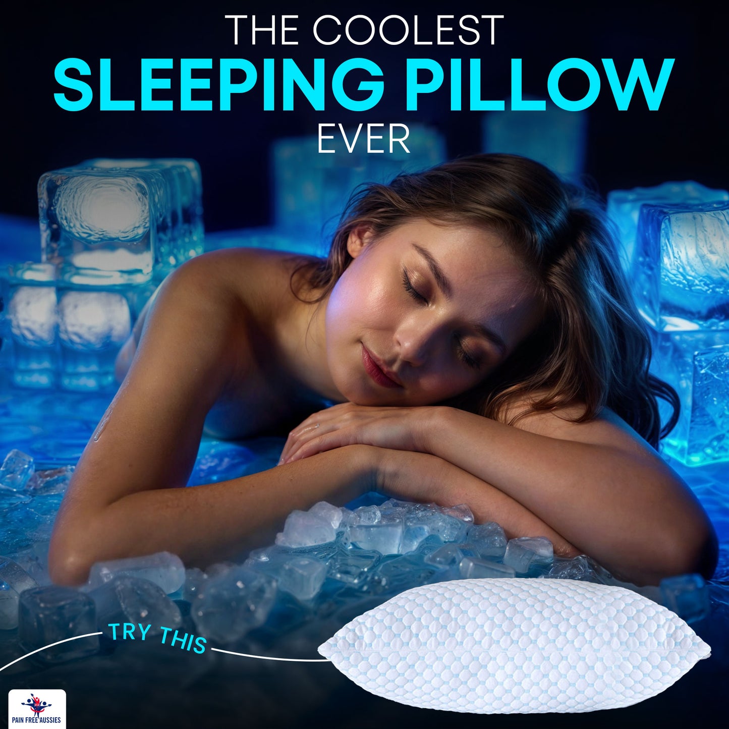 Cooling Gel Infused Pillow for Hot sleepers & Back Discomfort