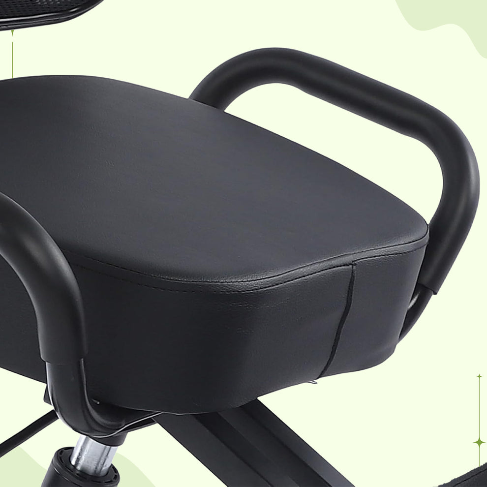 Back Support Stool Kneeling Office Chair With Back Support - Stool With Smooth Casters ...