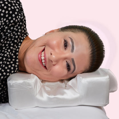 2 in 1 Beauty & Neck Relaxing Pillow with Satin Pillowcase