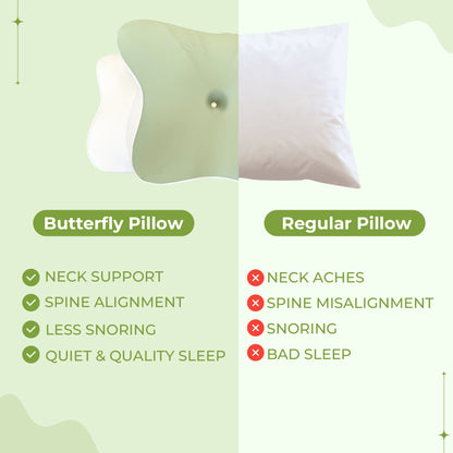 Butterfly Memory Foam Neck Pillow 2.0 - Upgraded Design