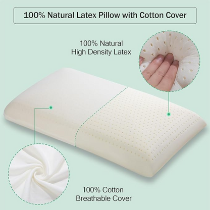 Natural Latex Pillow - Breathable Natural Latex Comfort