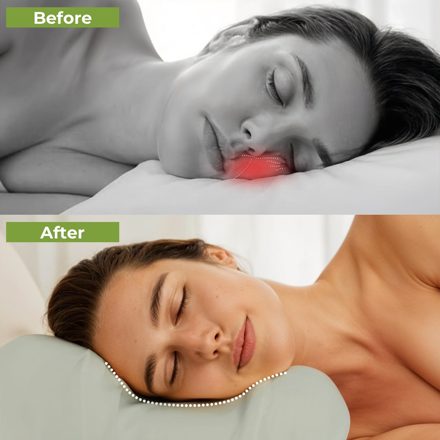 2 in 1 Beauty & Neck Relaxing Pillow with Satin Pillowcase