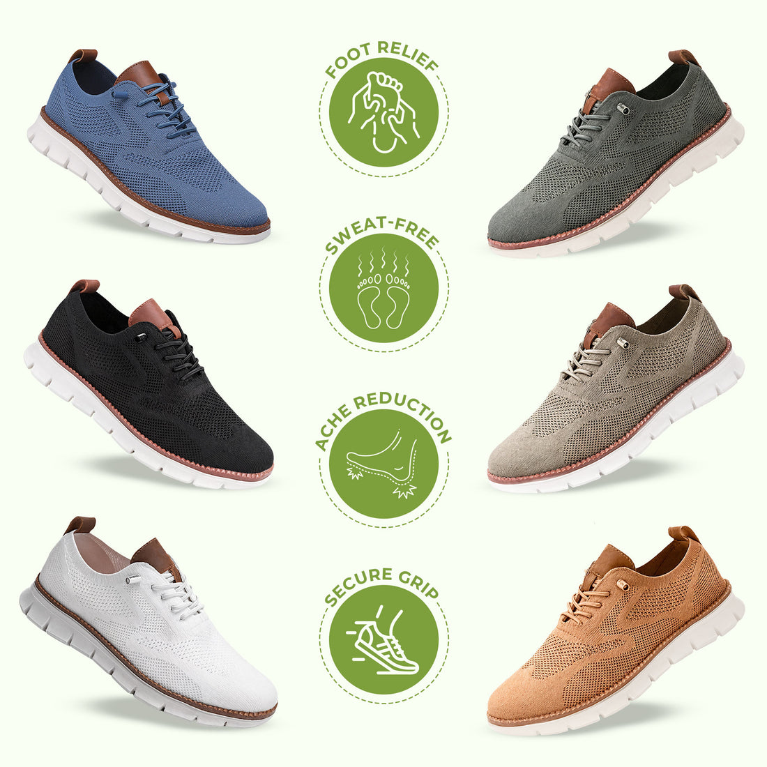 Urbano Ultra, UrbanFit – Sneakers Ultra-Komfort, Urban Herrenschuhe, geeignet für Business und Freizeit, weiß, 47 EU