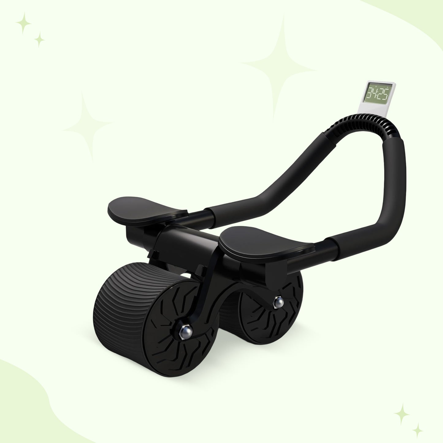 Abs Exercise Roller with Better Support & Timer