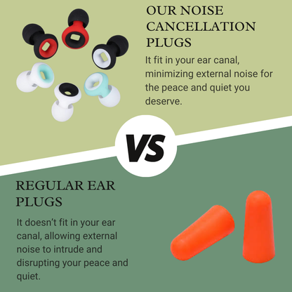 Noise Cancellation Plugs (1-Pair) - Snoring Solutions for your Partner