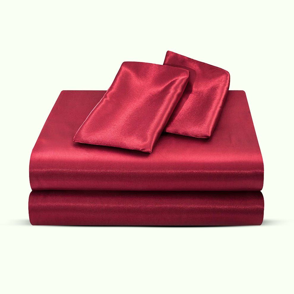 Luxury Satin Sheets | Full Size Bed Sheet Set With Deep Pockets For ...