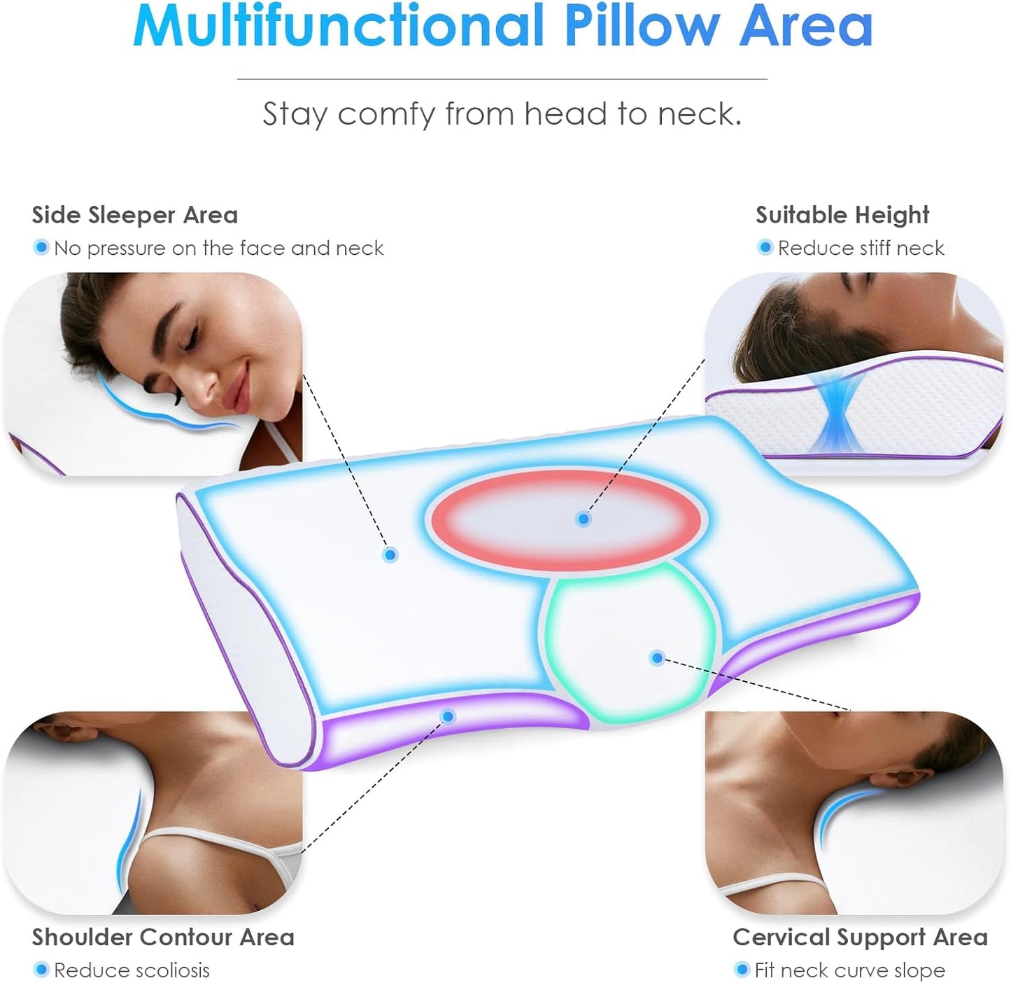 Pectin Pillow - Ergonomic Support for Better Sleep