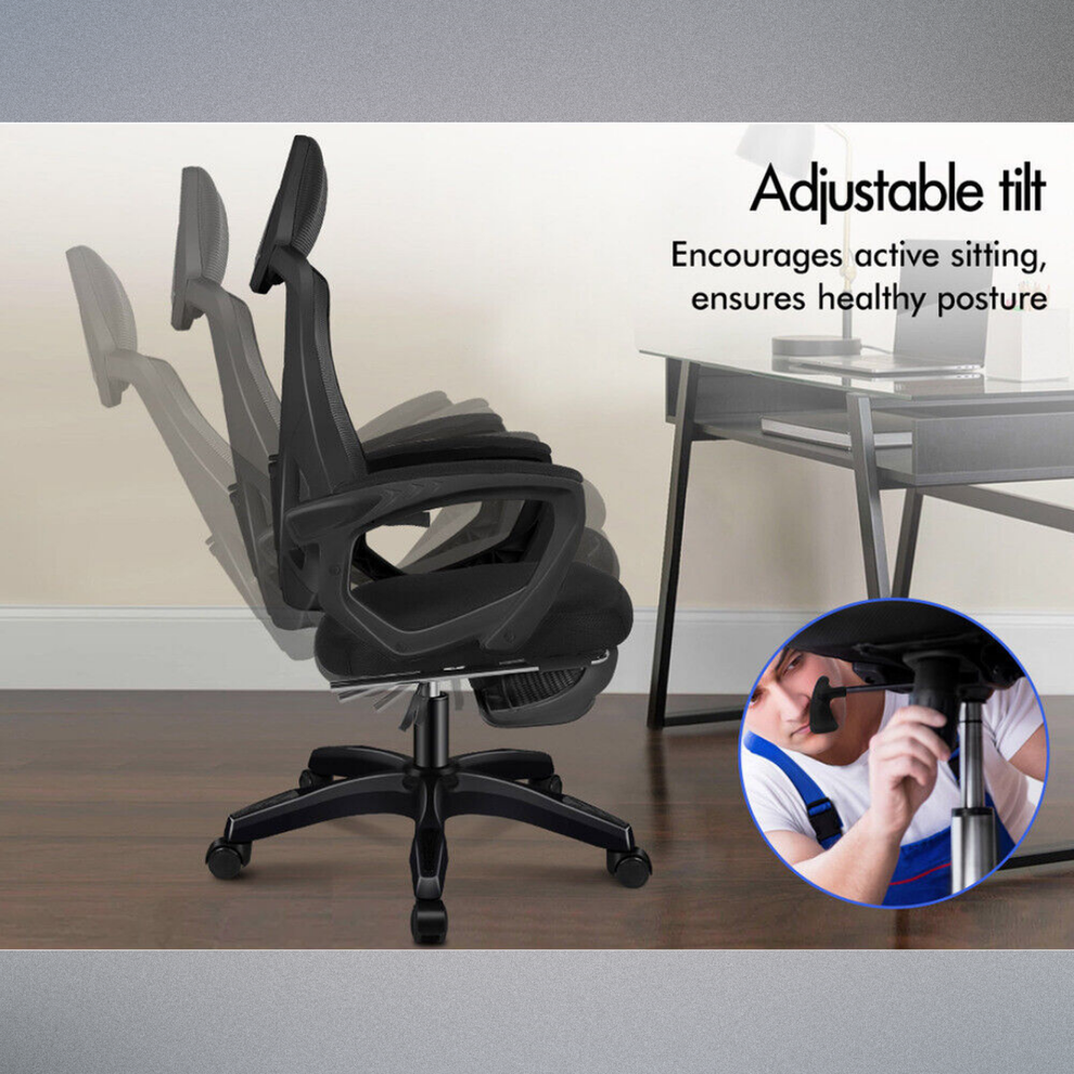 Ergonomic Mesh Chair - 150-degree Back Recline With Locking Function ...