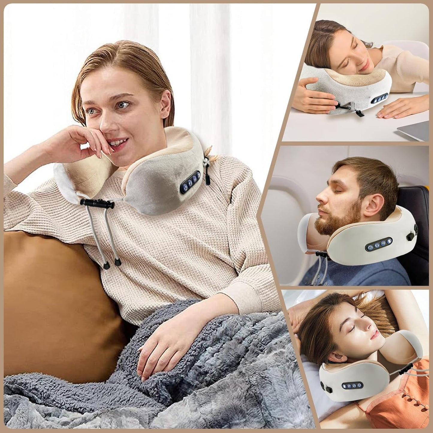 Neck Massager Travel Pillow – Experience Unmatched Neck Relaxation