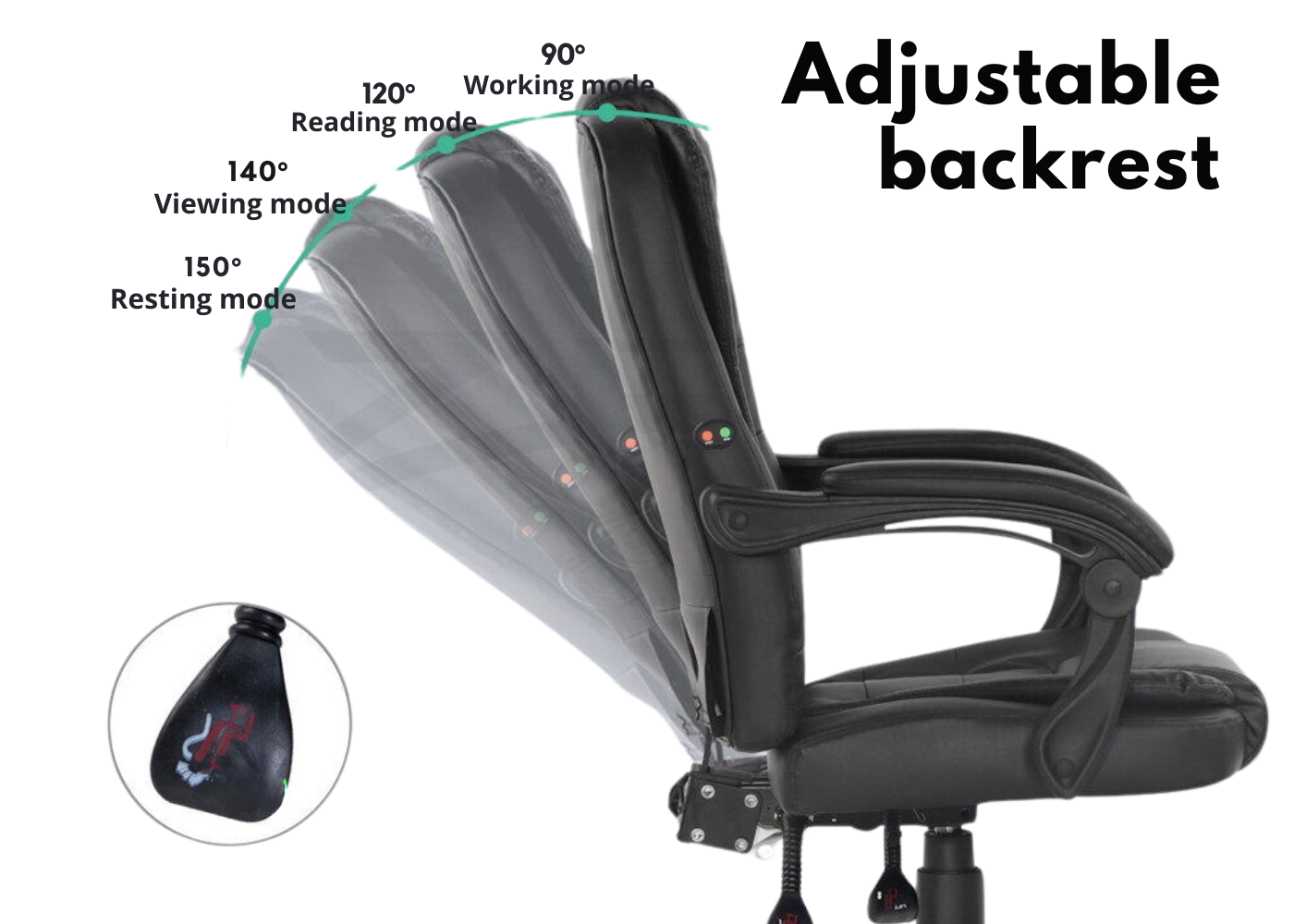 Office Massaging Chair - Ergonomic design for comfort & relaxation