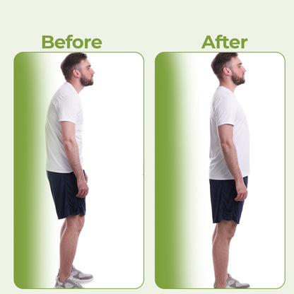 Adjustable Back Support Wearable Belt with FREE Massage Roller