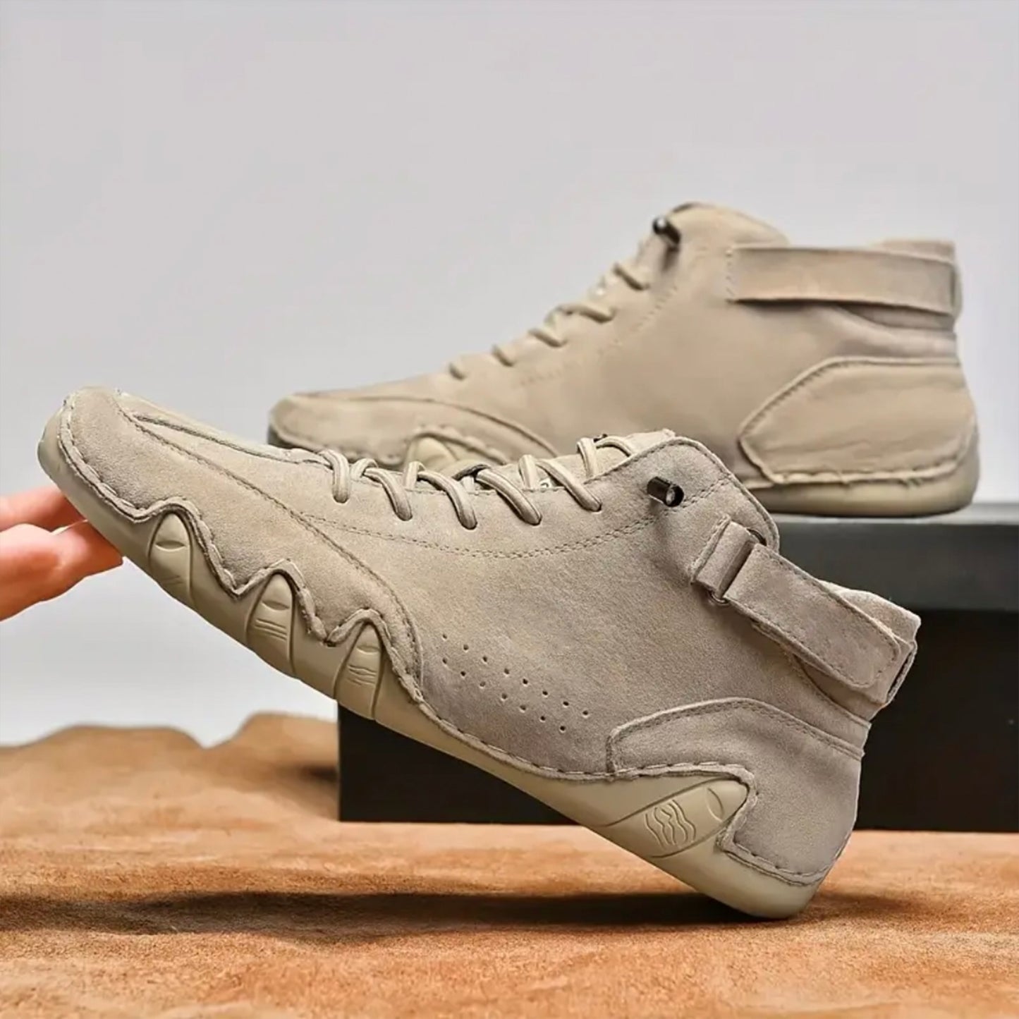 Unisex Lace-up Shoes - Barefoot & Breathable Design