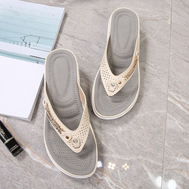 CUSHION INDOOR & OUTDOOR FLIP FLOPS - Women's Sandals Comfort Heel Cushion