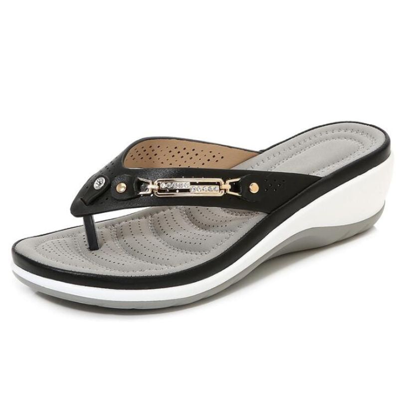 CUSHION INDOOR & OUTDOOR FLIP FLOPS - Women's Sandals Comfort Heel Cushion