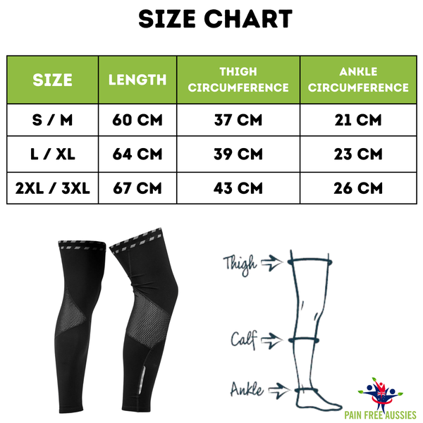 Compression Leg Sleeve | Knee Support, Circulation Boost & Recovery For ...