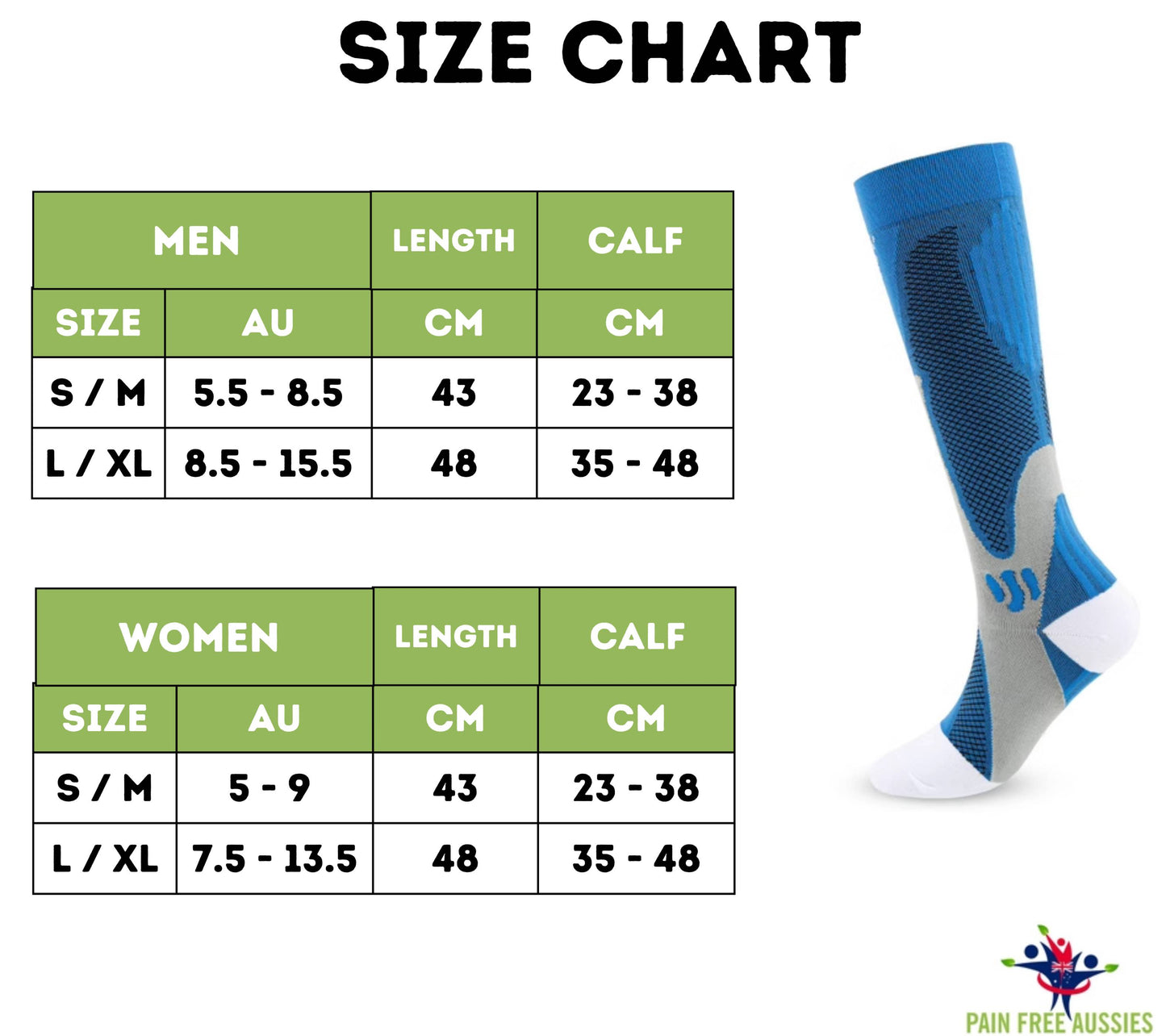 Compression Socks - All Day Wear Socks & Relief for Lower Legs Discomfort