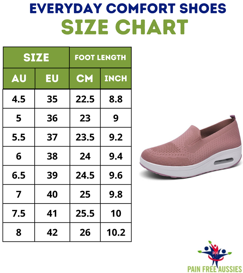 Everyday Comfort Shoes - Breathable Women Walking Shoes Slip on – Pain ...