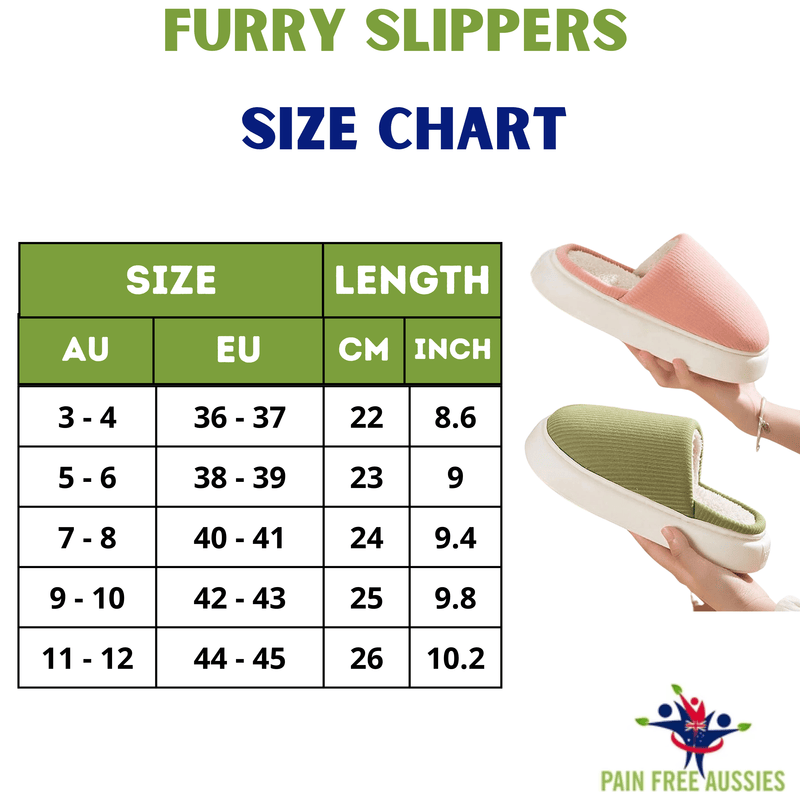 Furry Slippers - Comfy, Anti-Slip, Indoor & Outdoor Wear