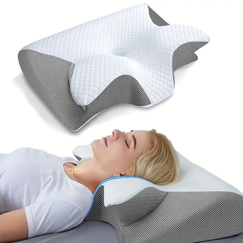 Butterfly Shape Pillow with Armrests - Ideal for Side and Back Sleeper ...