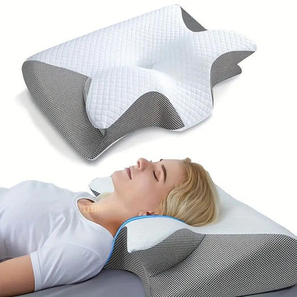 Butterfly Shape Pillow with Armrests - Ideal for Side and Back Sleepers