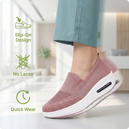 Everyday Comfort Shoes - Breathable Women Walking Shoes Slip on
