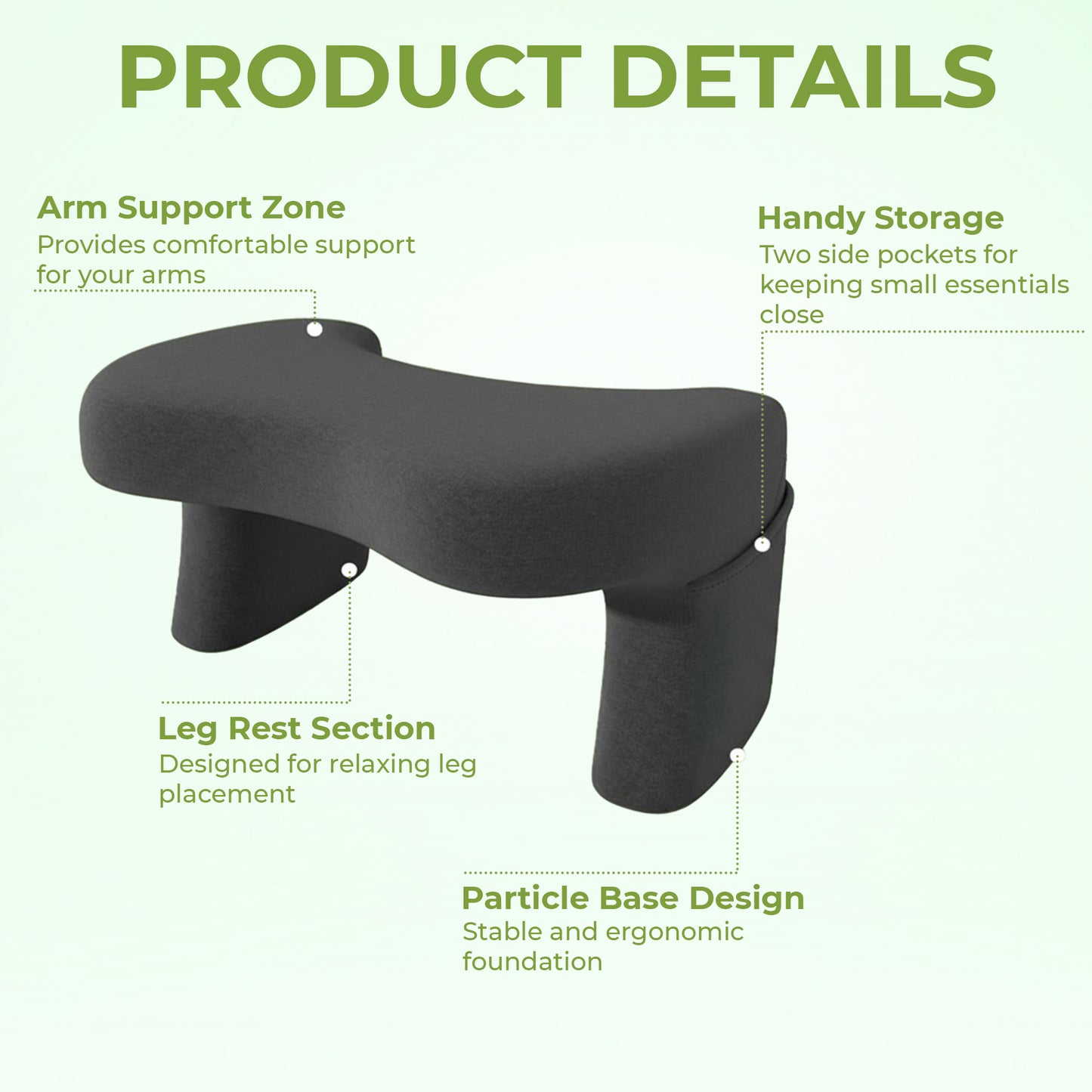 Reading & Lap Desk Pillow – Comfortable Backrest for Work, Gaming & Crafts