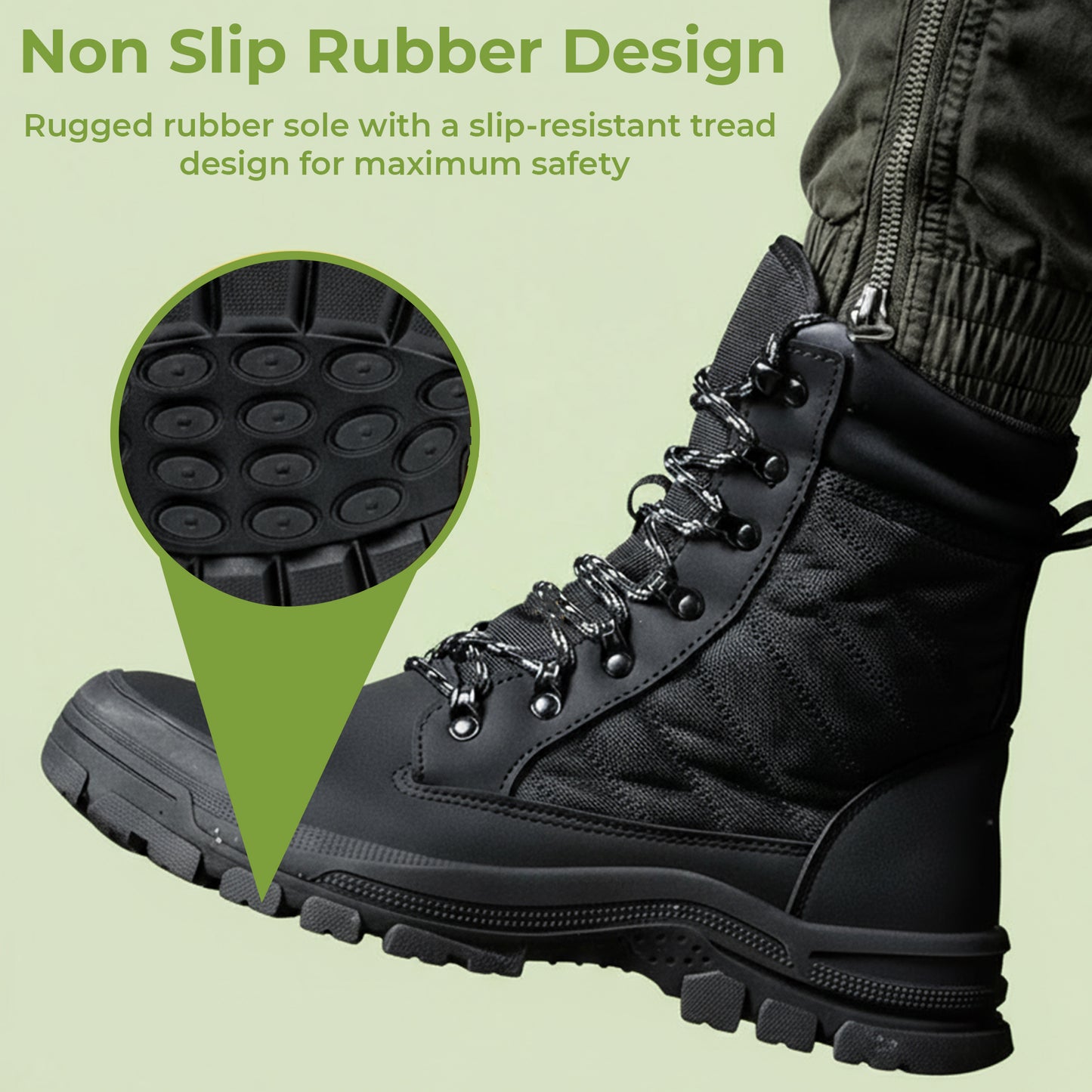 Zip Side Safety Work Boots – Durable Protection with Easy Access