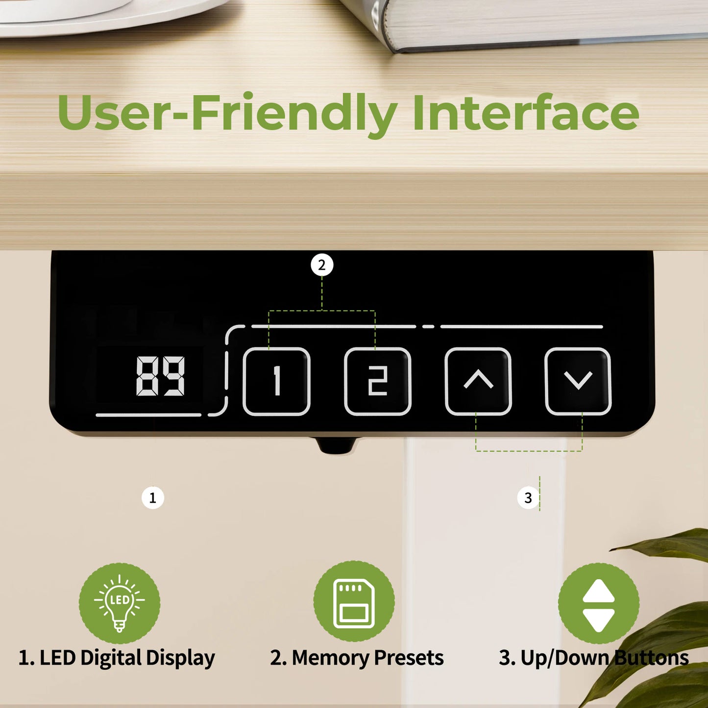Electric Adjustable Sit-Stand Computer Table – Height-Adjustable Standing Desk