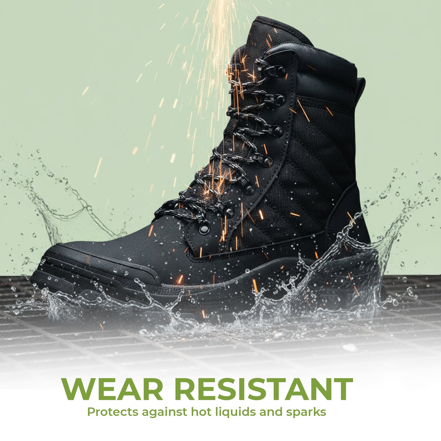 Zip Side Safety Work Boots – Durable Protection with Easy Access