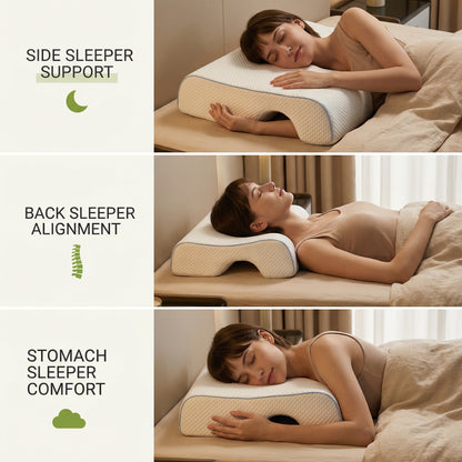 Shoulder Relief Pillow - Flexible arm positions for personalised comfort