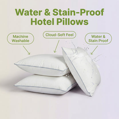 Luxury Hotel Pillow -  Waterproof & Stain-Resistant