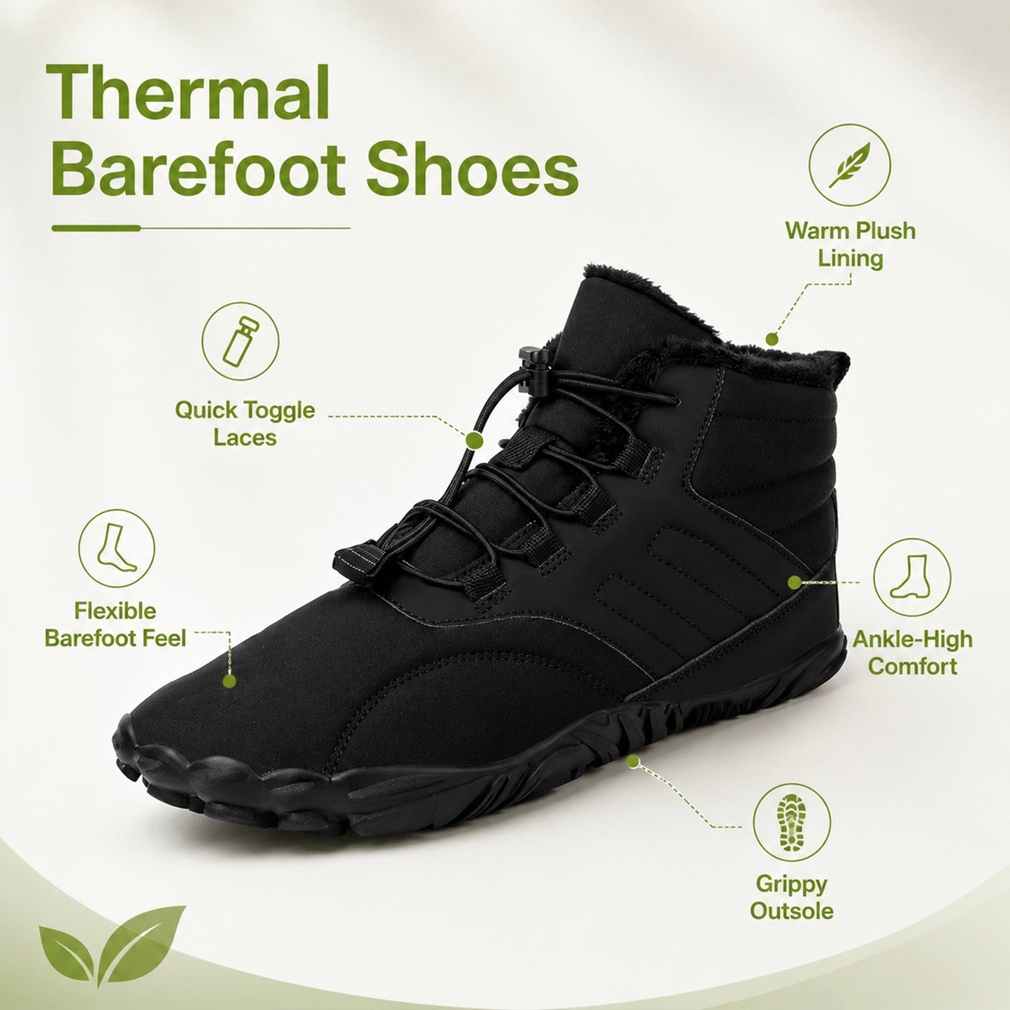 Thermal Barefoot SHOES - Comfy shoes for autumn and winter