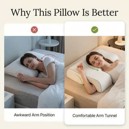 Shoulder Relief Pillow - Flexible arm positions for personalised comfort