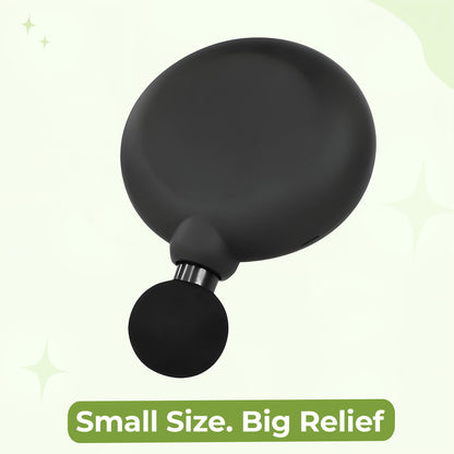 Portable Deep Tissue Massage Gun – Mini Quiet Percussion Massager with 4 Heads