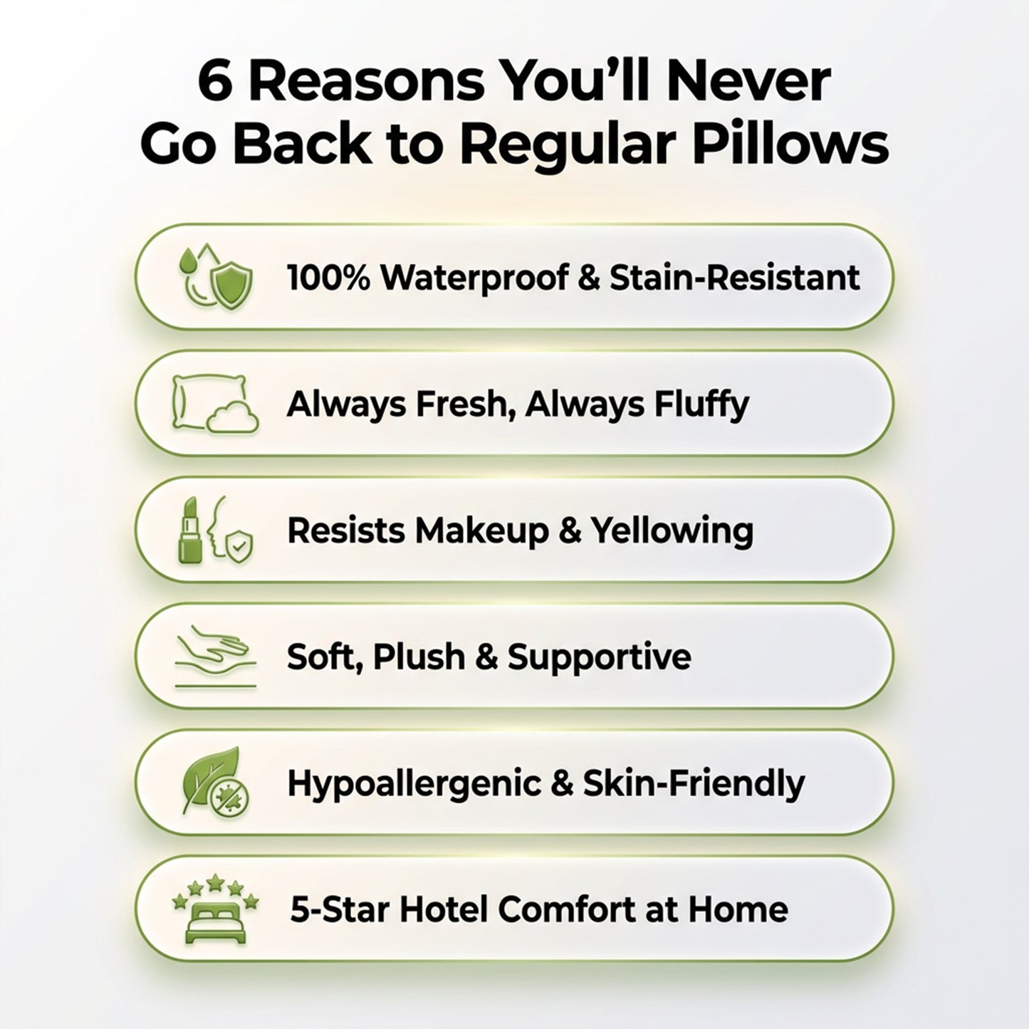 Luxury Hotel Pillow -  Waterproof & Stain-Resistant