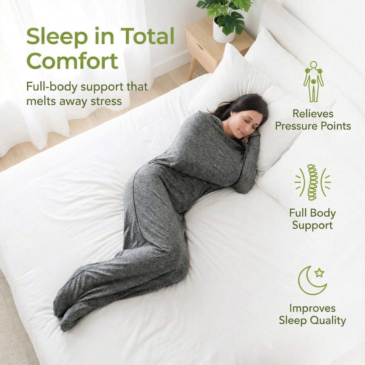 Huggy Sleep Wearable Blanket – Comfy and Machine Washable Blanket