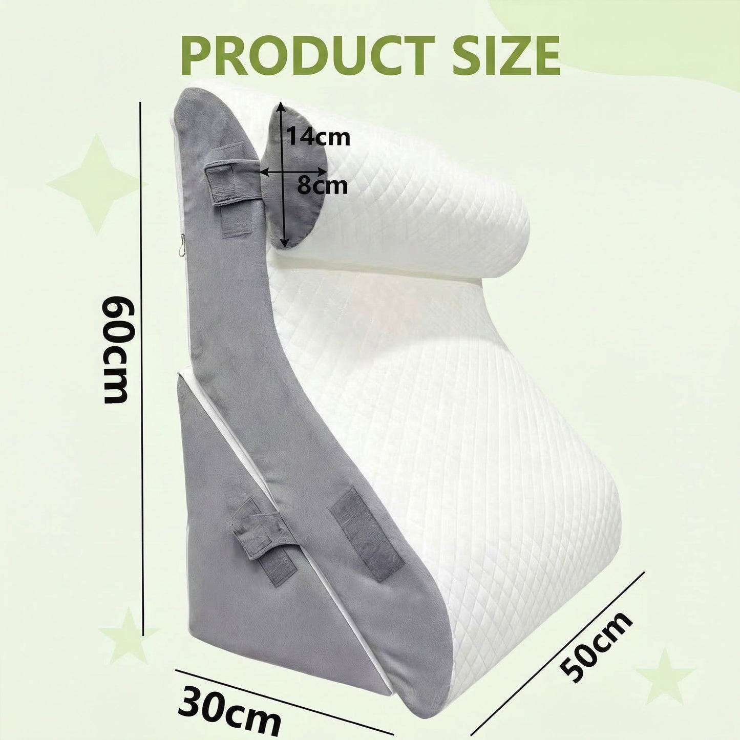Cooling Wedge Pillow – Breathable Design & Relaxed Positioning