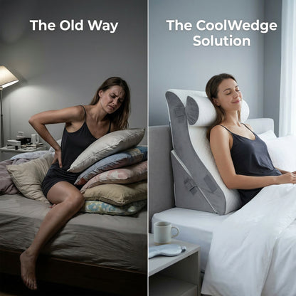 Cooling Wedge Pillow – Breathable Design & Relaxed Positioning