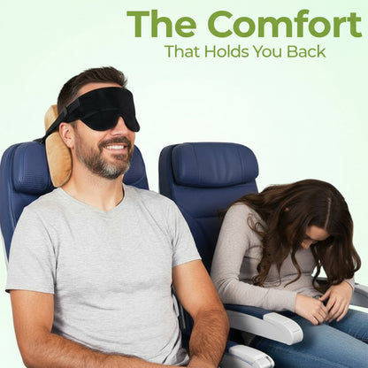 Easy Hold Travel Pillow – Neck Support with Sleeping Mask for Flights