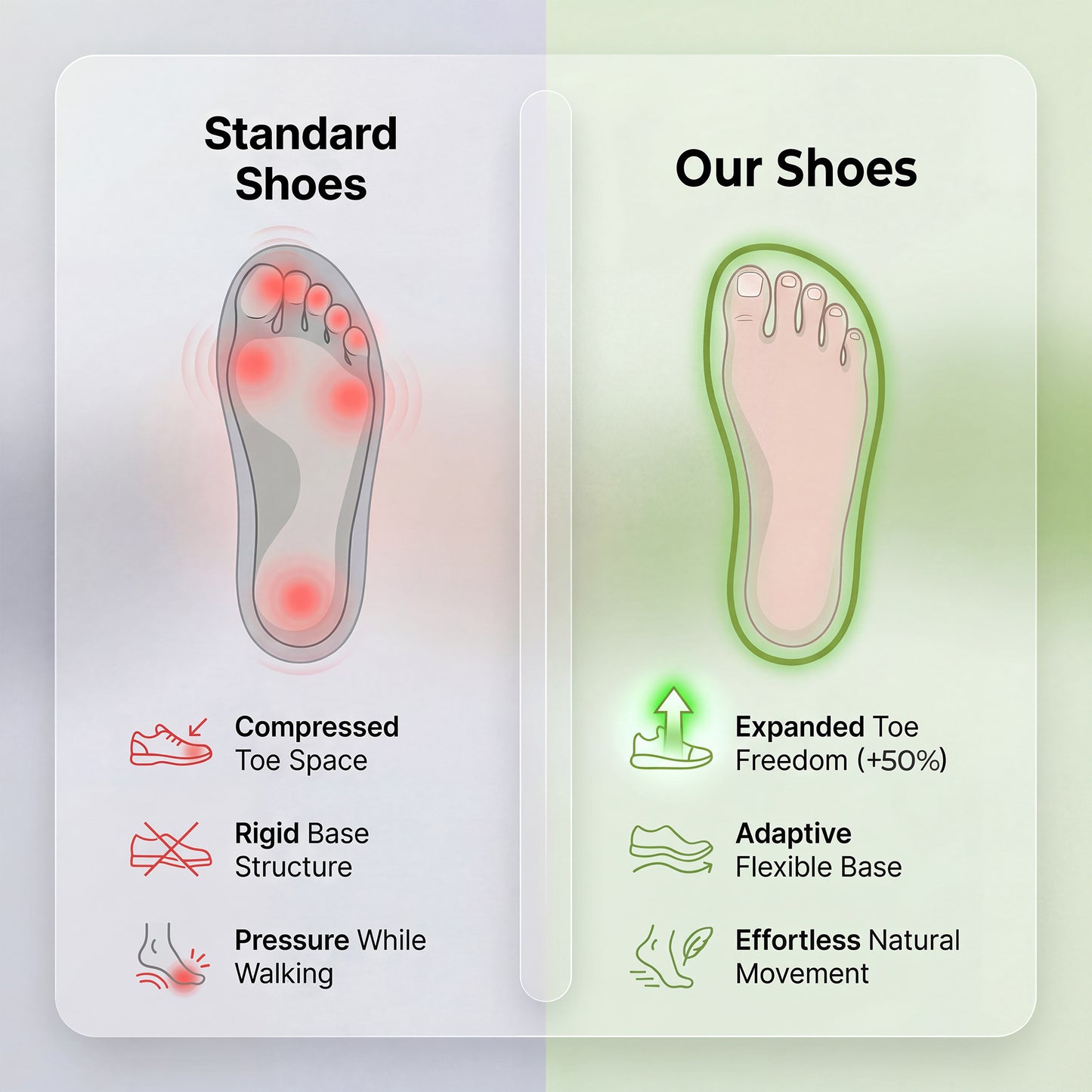 Unisex Wide Toe Minimalist Sneakers