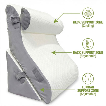 Cooling Wedge Pillow – Breathable Design & Relaxed Positioning